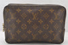 Auth Louis Vuitton Monogram Trousse Toilette 23 Clutch Hand Bag M47524 LV 5652K