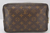 Auth Louis Vuitton Monogram Trousse Toilette 23 Clutch Hand Bag M47524 LV 5652K