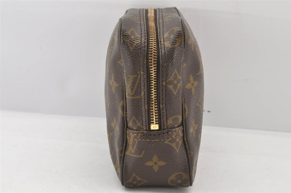 Auth Louis Vuitton Monogram Trousse Toilette 23 Clutch Hand Bag M47524 LV 5652K