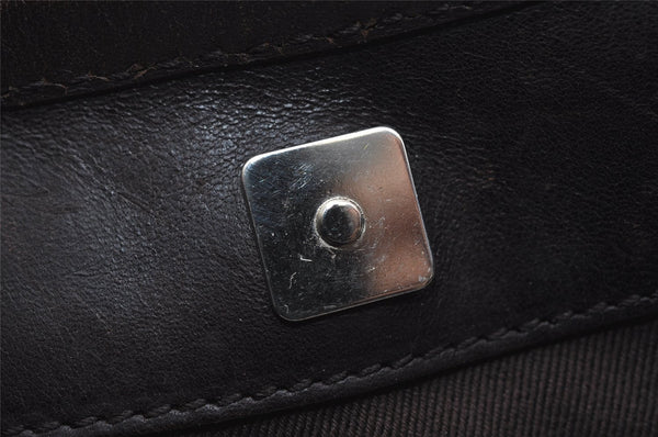 Authentic GUCCI Vintage Shoulder Tote Bag GG Canvas Leather 106242 Brown 5654I