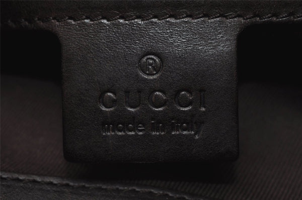 Authentic GUCCI Vintage Shoulder Tote Bag GG Canvas Leather 106242 Brown 5654I