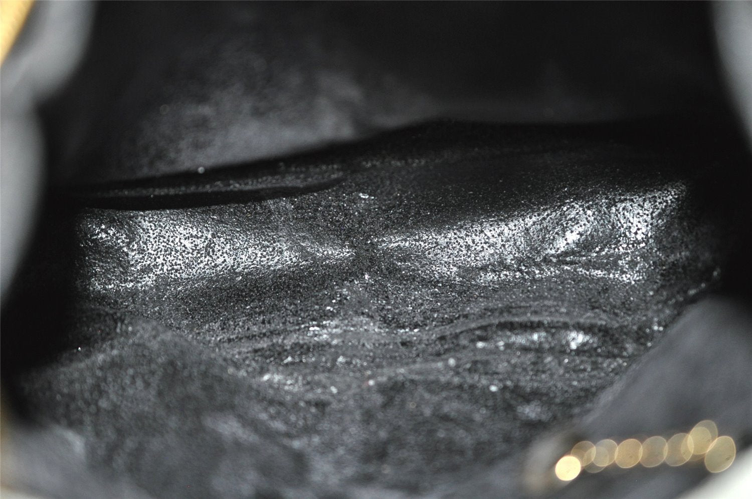 Authentic GUCCI Bamboo Shoulder Cross Body Bag Purse Enamel White Junk 5654J