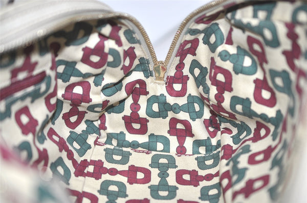 Authentic GUCCI Guccissima Princy GG Leather Shoulder Bag 161720 White 5655I