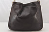 Authentic GUCCI Vintage Bamboo 2Way Shoulder Hand Bag Leather Brown Junk 5655K