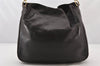 Authentic GUCCI Vintage Bamboo 2Way Shoulder Hand Bag Leather Brown Junk 5655K