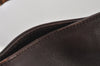 Authentic GUCCI Vintage Bamboo 2Way Shoulder Hand Bag Leather Brown Junk 5655K