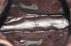 Authentic GUCCI Vintage Bamboo 2Way Shoulder Hand Bag Leather Brown Junk 5655K