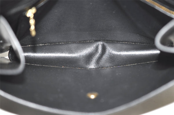 Authentic Louis Vuitton Epi Montaigne 27 Clutch Hand Bag Black M52652 LV 5656I