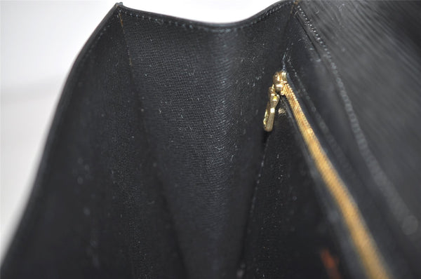 Authentic Louis Vuitton Epi Montaigne 27 Clutch Hand Bag Black M52652 LV 5656I