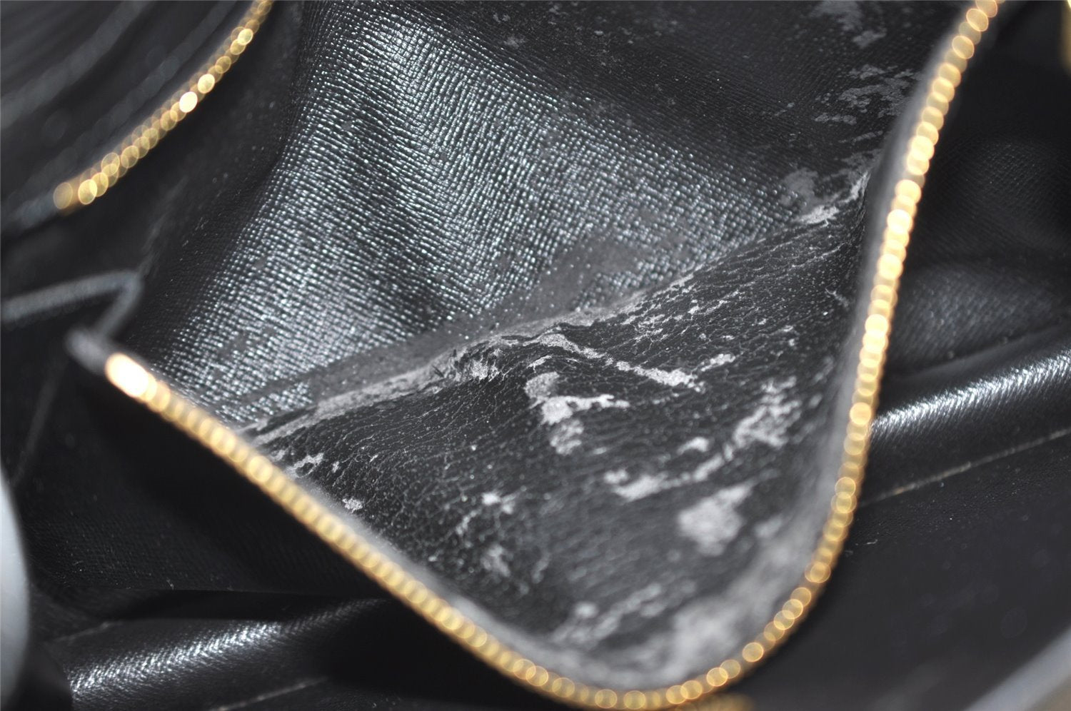 Authentic Louis Vuitton Epi Montaigne 27 Clutch Hand Bag Black M52652 LV 5656I