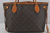 Authentic Louis Vuitton Monogram Neverfull PM Shoulder Tote Bag M40155 LV 5656J