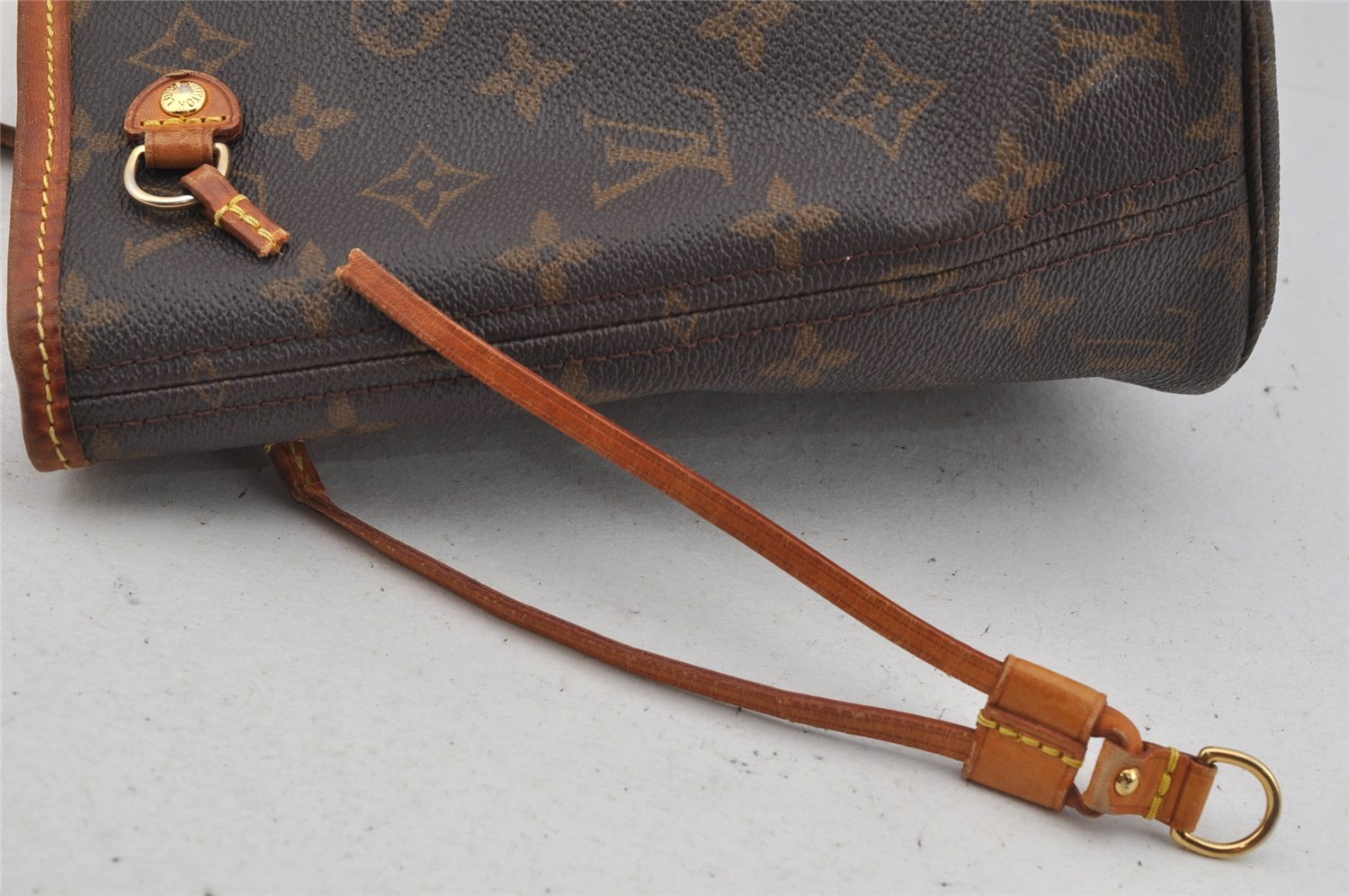 Authentic Louis Vuitton Monogram Neverfull PM Shoulder Tote Bag M40155 LV 5656J