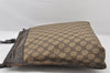 Authentic GUCCI Vintage Shoulder Cross Body Bag GG PVC Leather 92560 Brown 5656K