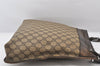 Authentic GUCCI Vintage Shoulder Cross Body Bag GG PVC Leather 92560 Brown 5656K