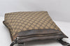 Authentic GUCCI Vintage Shoulder Cross Body Bag GG PVC Leather 92560 Brown 5656K