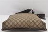 Authentic GUCCI Vintage Shoulder Cross Body Bag GG PVC Leather 92560 Brown 5656K