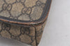 Authentic GUCCI Vintage Shoulder Cross Body Bag GG PVC Leather 92560 Brown 5656K
