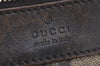 Authentic GUCCI Vintage Shoulder Cross Body Bag GG PVC Leather 92560 Brown 5656K