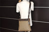 Authentic GUCCI Vintage Shoulder Cross Body Bag GG PVC Leather 92560 Brown 5656K
