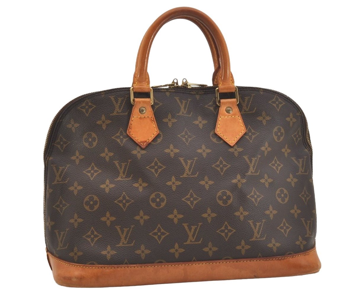Authentic Louis Vuitton Monogram Alma Hand Bag Purse M51130 LV 5657J