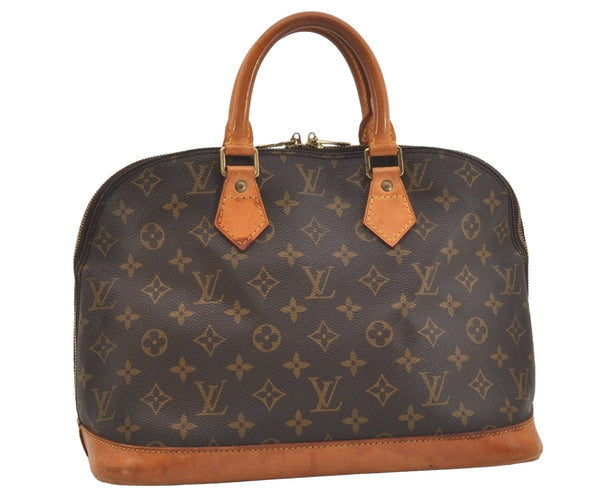 Authentic Louis Vuitton Monogram Alma Hand Bag Purse M51130 LV 5657J
