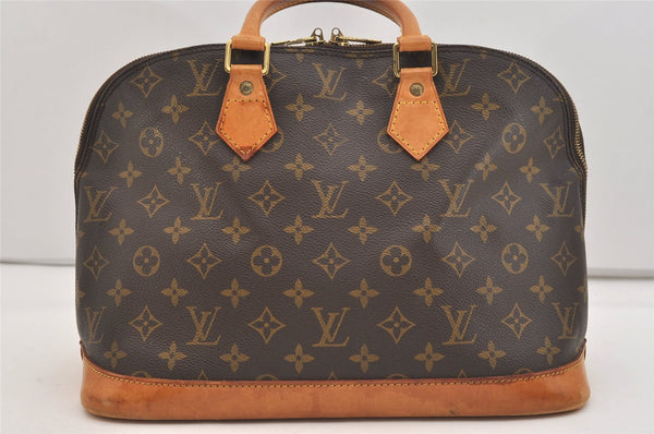 Authentic Louis Vuitton Monogram Alma Hand Bag Purse M51130 LV 5657J