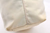 Authentic PRADA Vintage Nylon Tessuto Tote Hand Bag White Cream 5657K