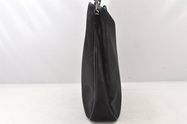 Authentic GUCCI Bamboo Shoulder Hand Bag Purse Mesh Leather 0015577 Black 5658K