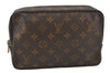 Auth Louis Vuitton Monogram Trousse Toilette 23 Clutch Hand Bag M47524 LV 5659K