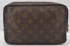 Auth Louis Vuitton Monogram Trousse Toilette 23 Clutch Hand Bag M47524 LV 5659K