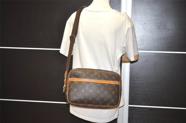 Authentic Louis Vuitton Monogram Reporter PM Shoulder Cross Bag M45254 LV 5660I