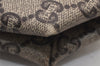 Authentic GUCCI Vintage GG Plus Clutch Hand Bag Purse PVC Leather Brown 5660K