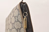 Authentic GUCCI Vintage GG Plus Clutch Hand Bag Purse PVC Leather Brown 5660K