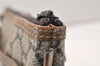 Authentic GUCCI Vintage GG Plus Clutch Hand Bag Purse PVC Leather Brown 5660K