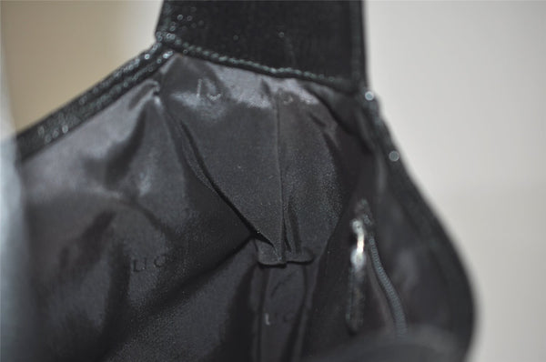 Authentic GUCCI Jackie Shoulder Hand Bag Purse Nylon Leather 0013306 Black 5661I