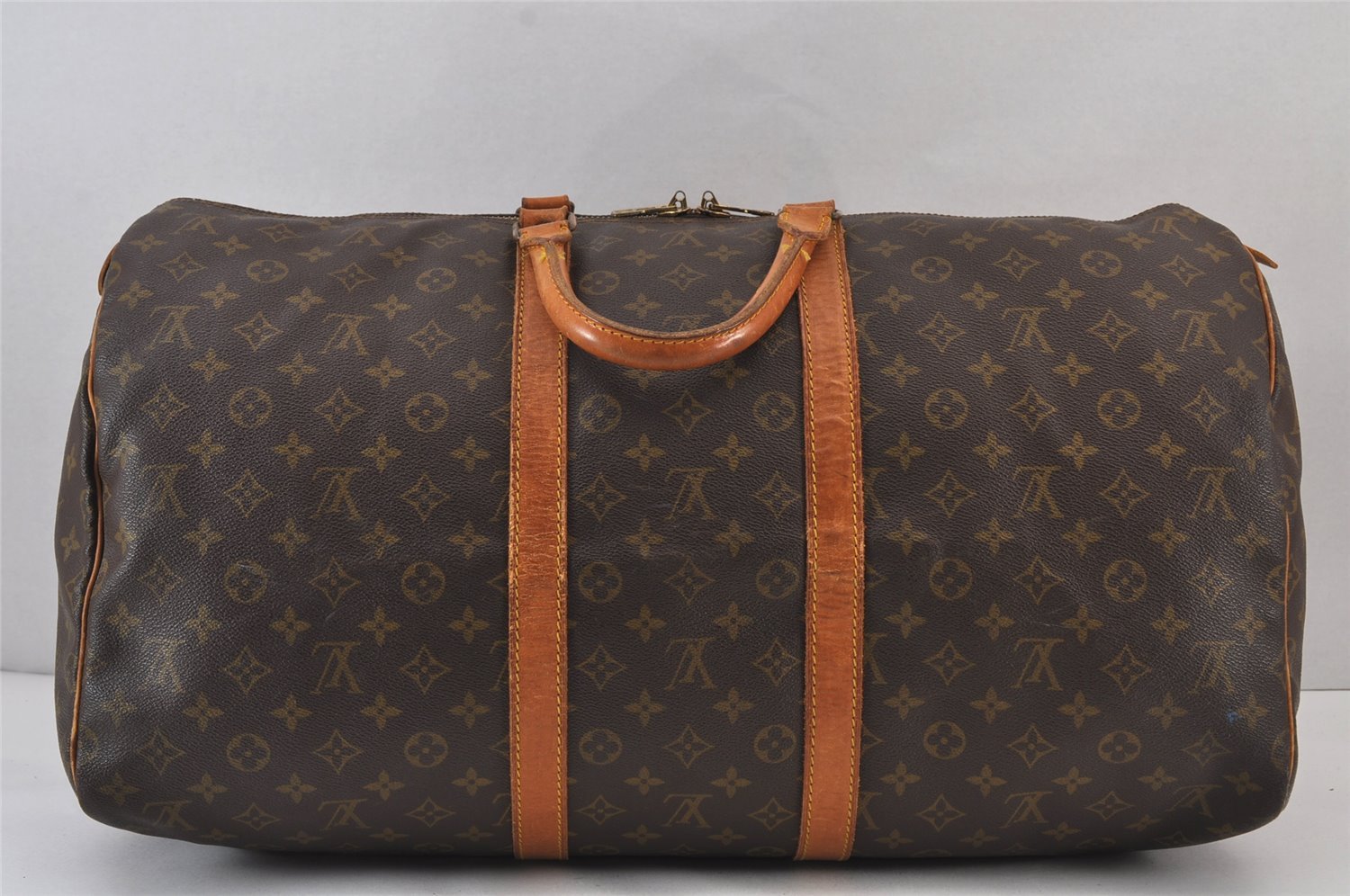 Authentic Louis Vuitton Monogram Keepall 55 Travel Boston Bag M41424 LV 5661J