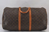 Authentic Louis Vuitton Monogram Keepall 55 Travel Boston Bag M41424 LV 5661J