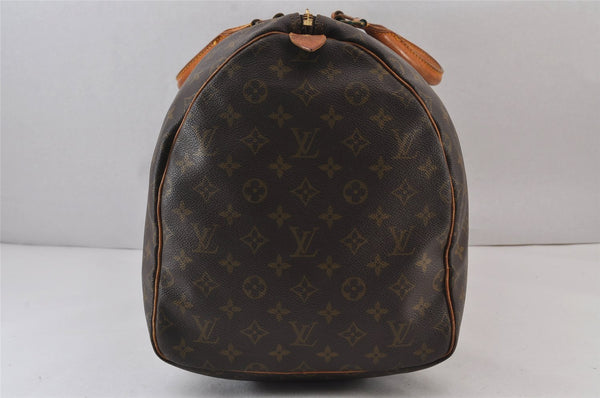 Authentic Louis Vuitton Monogram Keepall 55 Travel Boston Bag M41424 LV 5661J