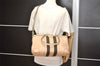 Authentic GUCCI Sherry Line 2Way Shoulder Tote Bag Leather 257341 Beige 5662I