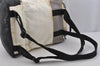 Authentic CHANEL Sports Line Nylon Leather CC Logo Backpack White Gray 5665J