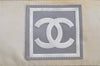Authentic CHANEL Sports Line Nylon Leather CC Logo Backpack White Gray 5665J