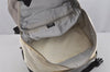Authentic CHANEL Sports Line Nylon Leather CC Logo Backpack White Gray 5665J