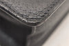 Authentic GUCCI Vintage Clutch Hand Bag Purse Leather Black 5665K
