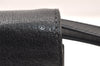 Authentic GUCCI Vintage Clutch Hand Bag Purse Leather Black 5665K