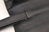 Authentic GUCCI Vintage Clutch Hand Bag Purse Leather Black 5665K