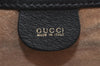 Authentic GUCCI Vintage Clutch Hand Bag Purse Leather Black 5665K