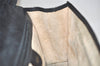 Authentic GUCCI Vintage Clutch Hand Bag Purse Leather Black 5665K