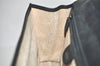 Authentic GUCCI Vintage Clutch Hand Bag Purse Leather Black 5665K