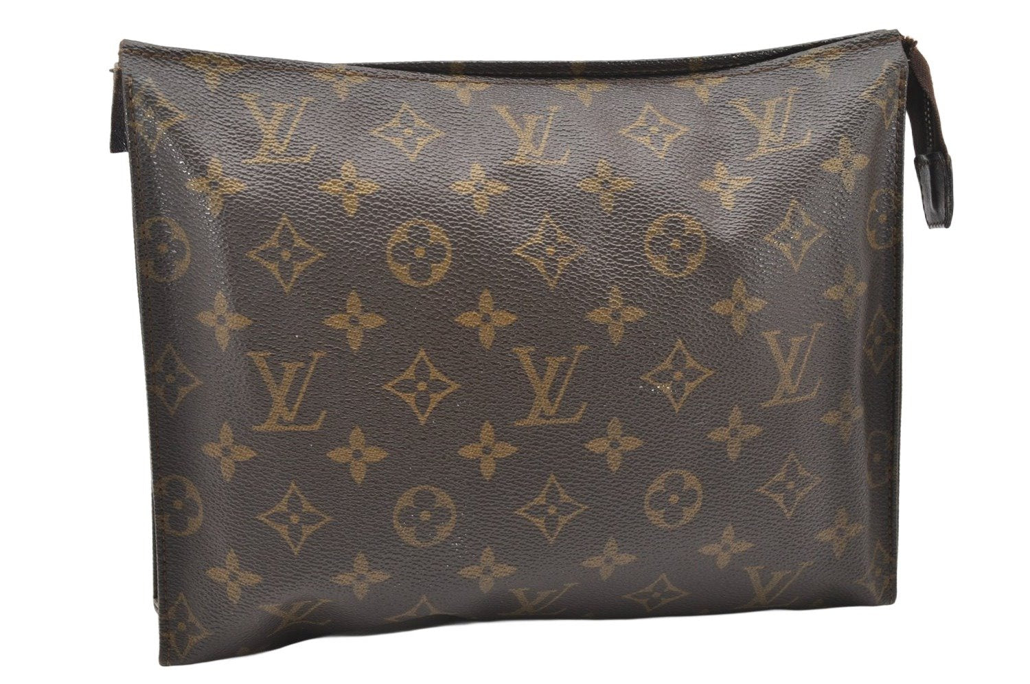 Auth Louis Vuitton Monogram Poche Toilette 26 Cosmetics Pouch Old Model LV 5666K