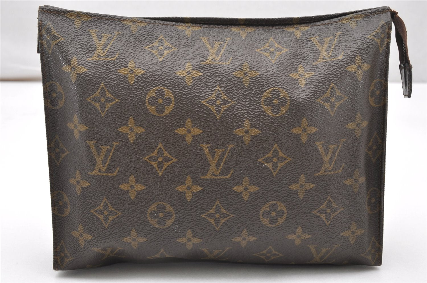 Auth Louis Vuitton Monogram Poche Toilette 26 Cosmetics Pouch Old Model LV 5666K